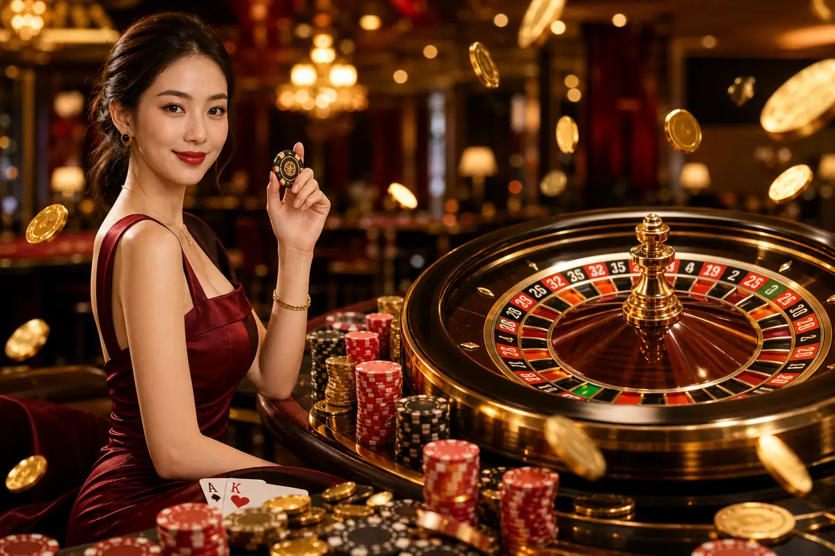 21n Baccarat လိုက်ဗ်ဒီလာ ကစားနေပုံ
